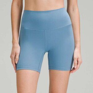 NWOT LULULEMON Align High Rise Shorts 6" Inseam - Size 10 - Utility Blue
